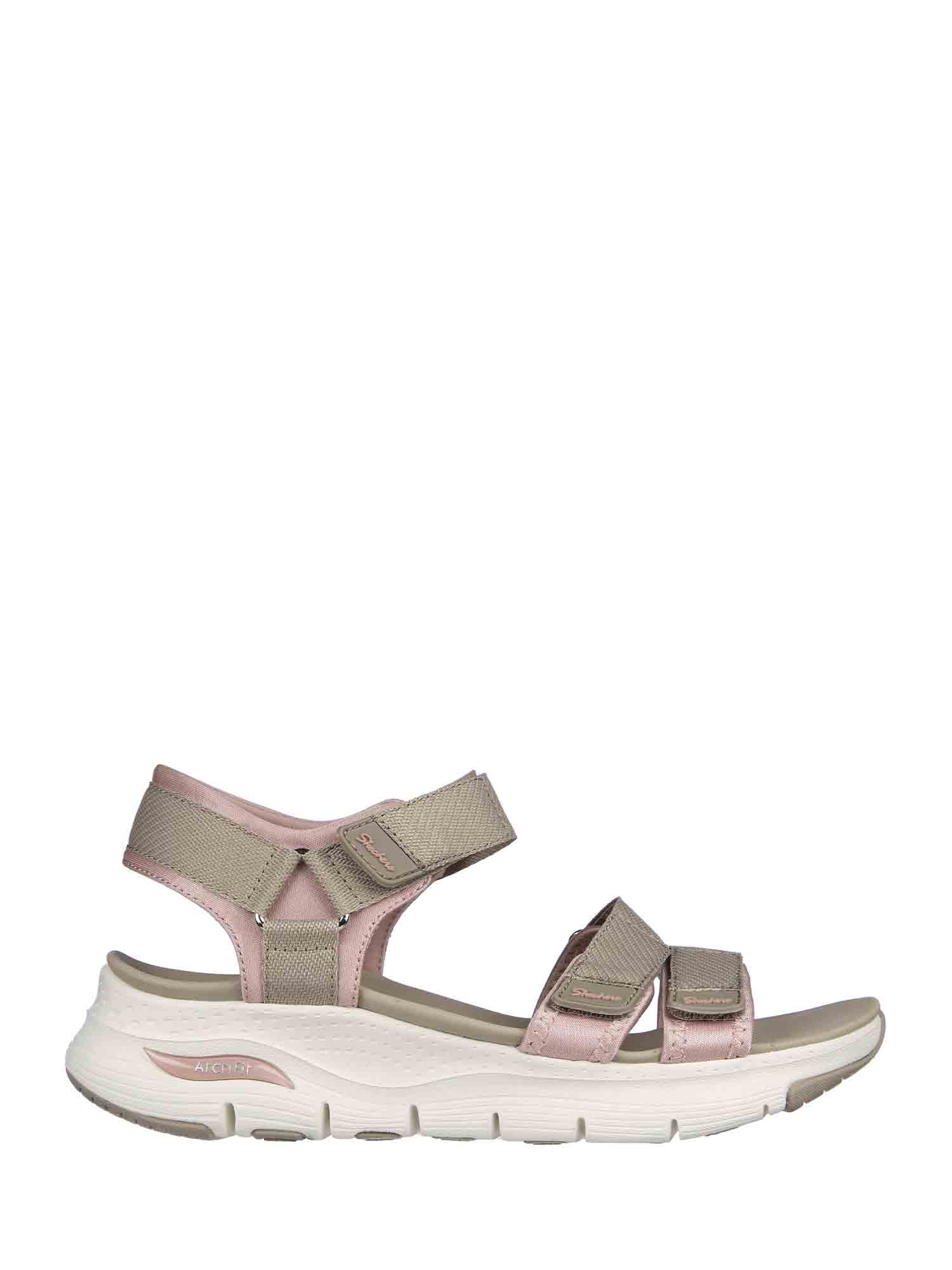 Sandali con strappi Beige Skechers