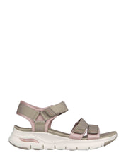 Sandali con strappi Beige Skechers