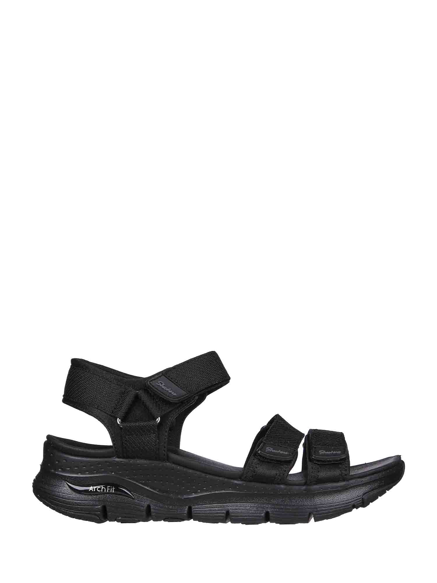Sandali con strappi Nero Skechers
