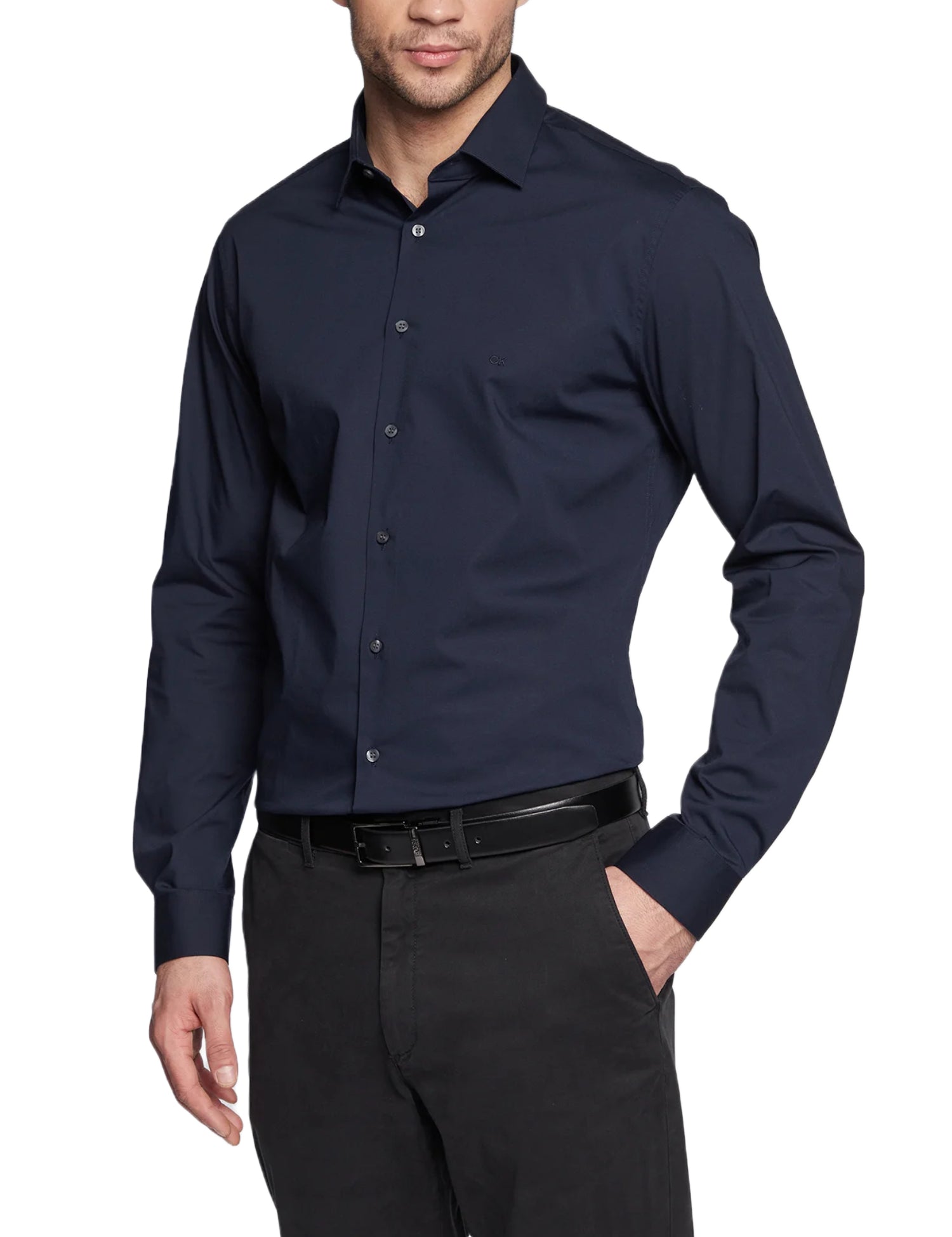 Camicie Blu Calvin Klein