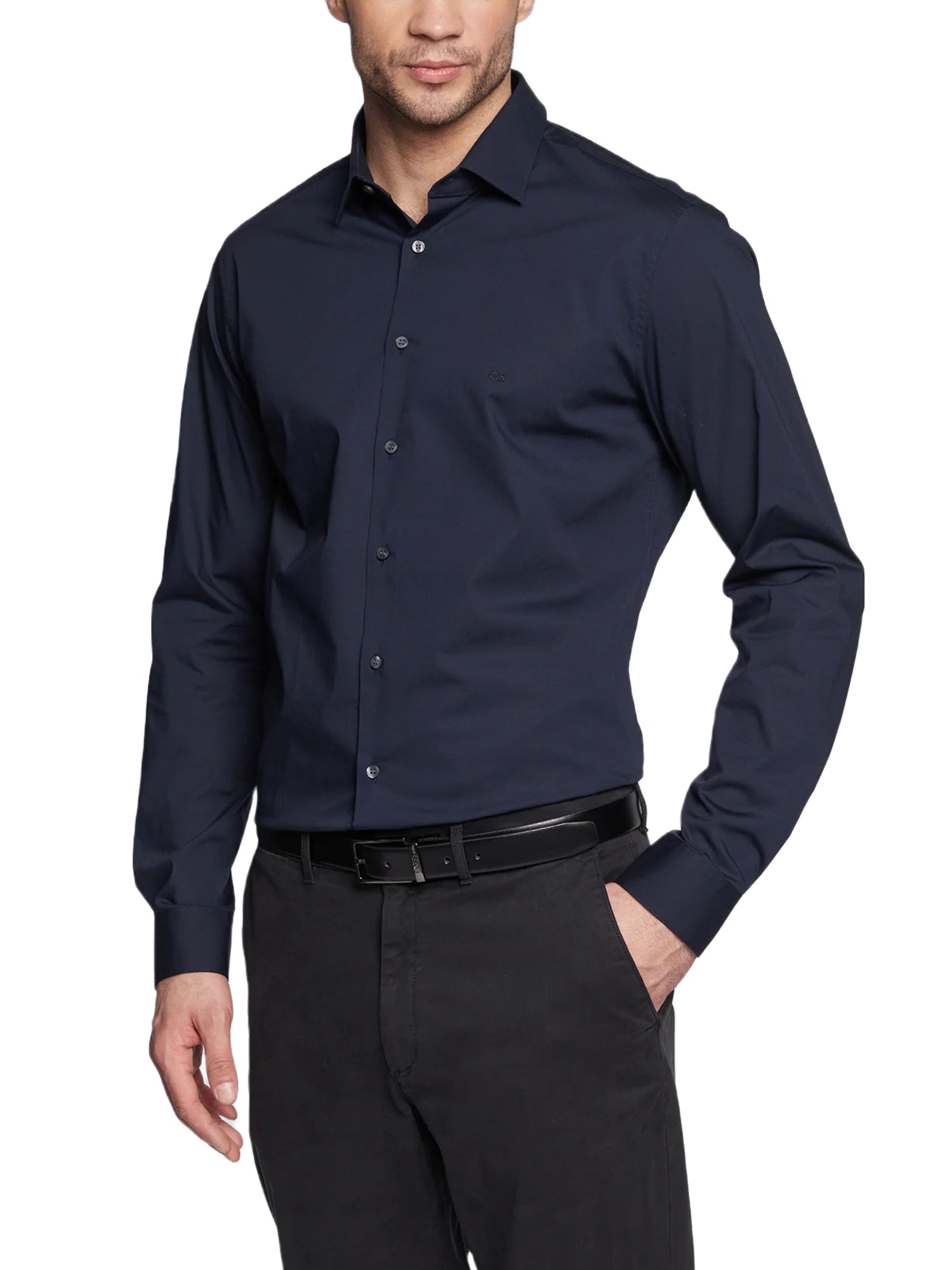 Camicie Blu Calvin Klein