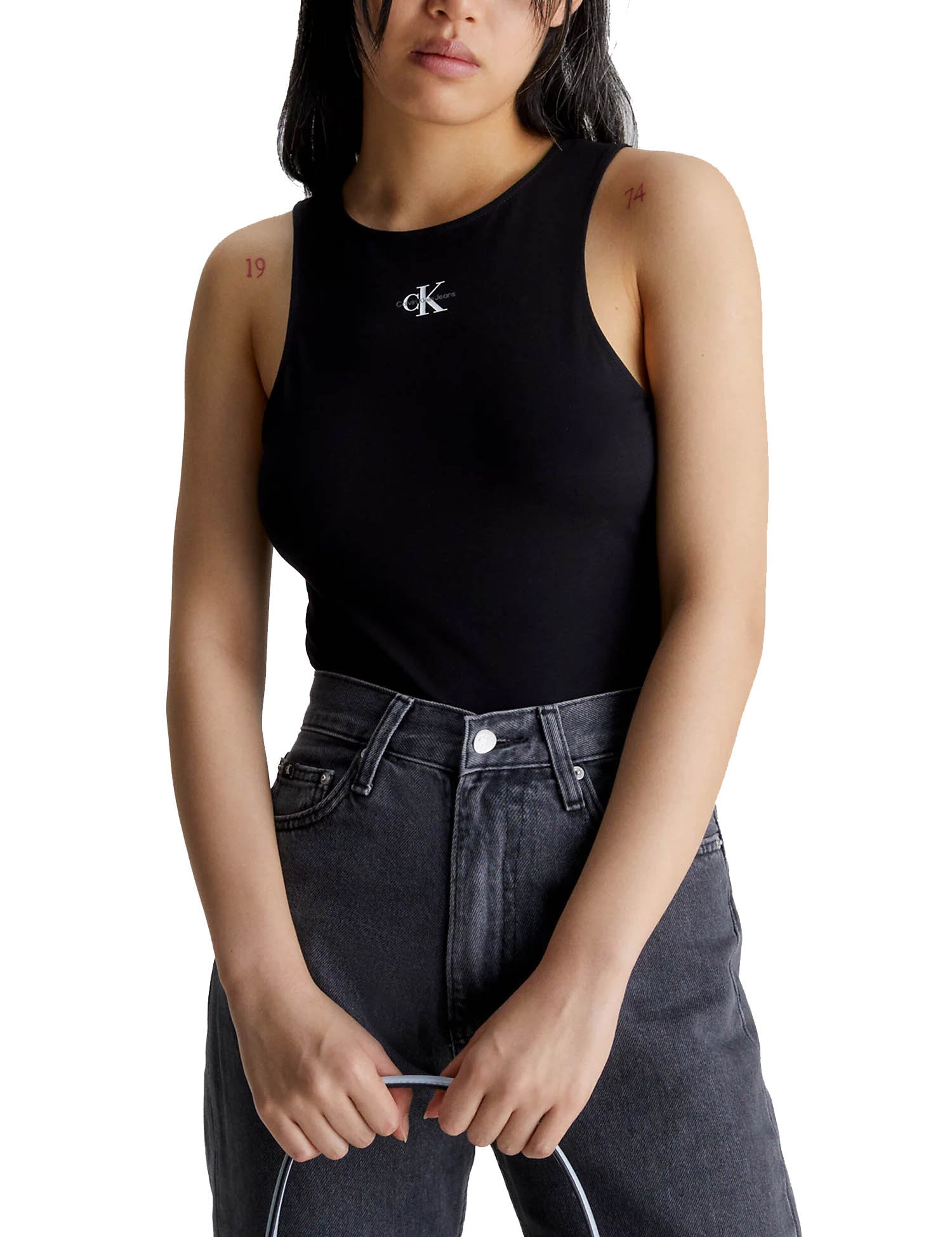 Canotte Nero Calvin Klein Jeans