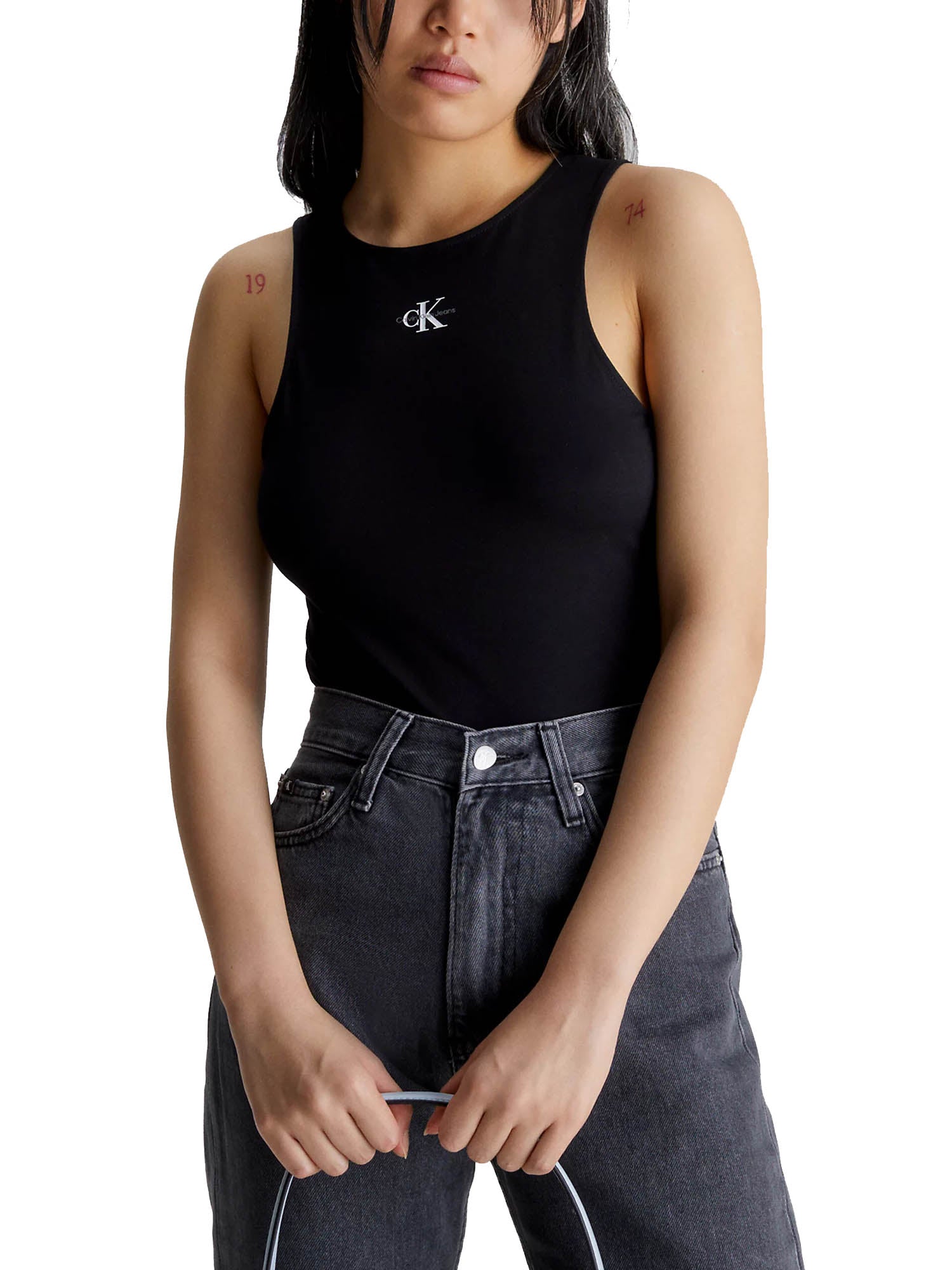 Canotte Nero Calvin Klein Jeans