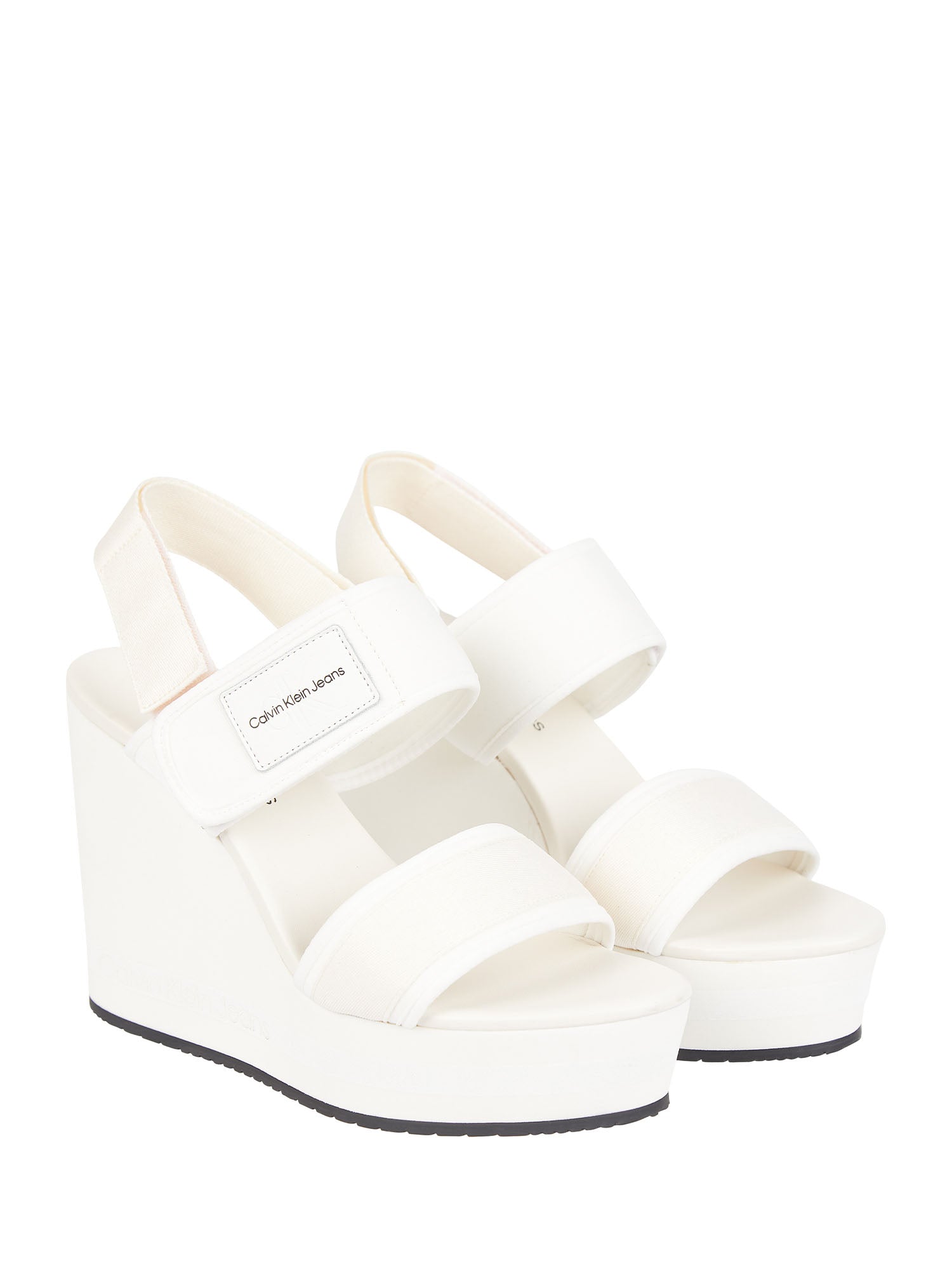 Sandali zeppa Beige Calvin Klein Jeans