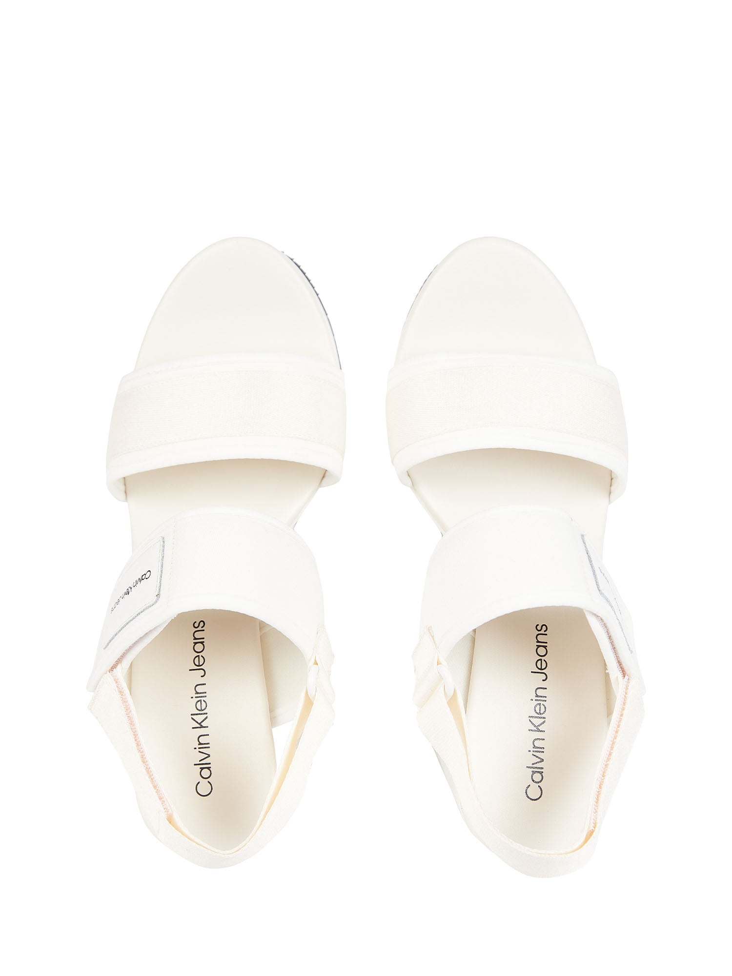 Sandali zeppa Beige Calvin Klein Jeans