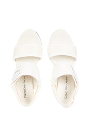 Sandali zeppa Beige Calvin Klein Jeans