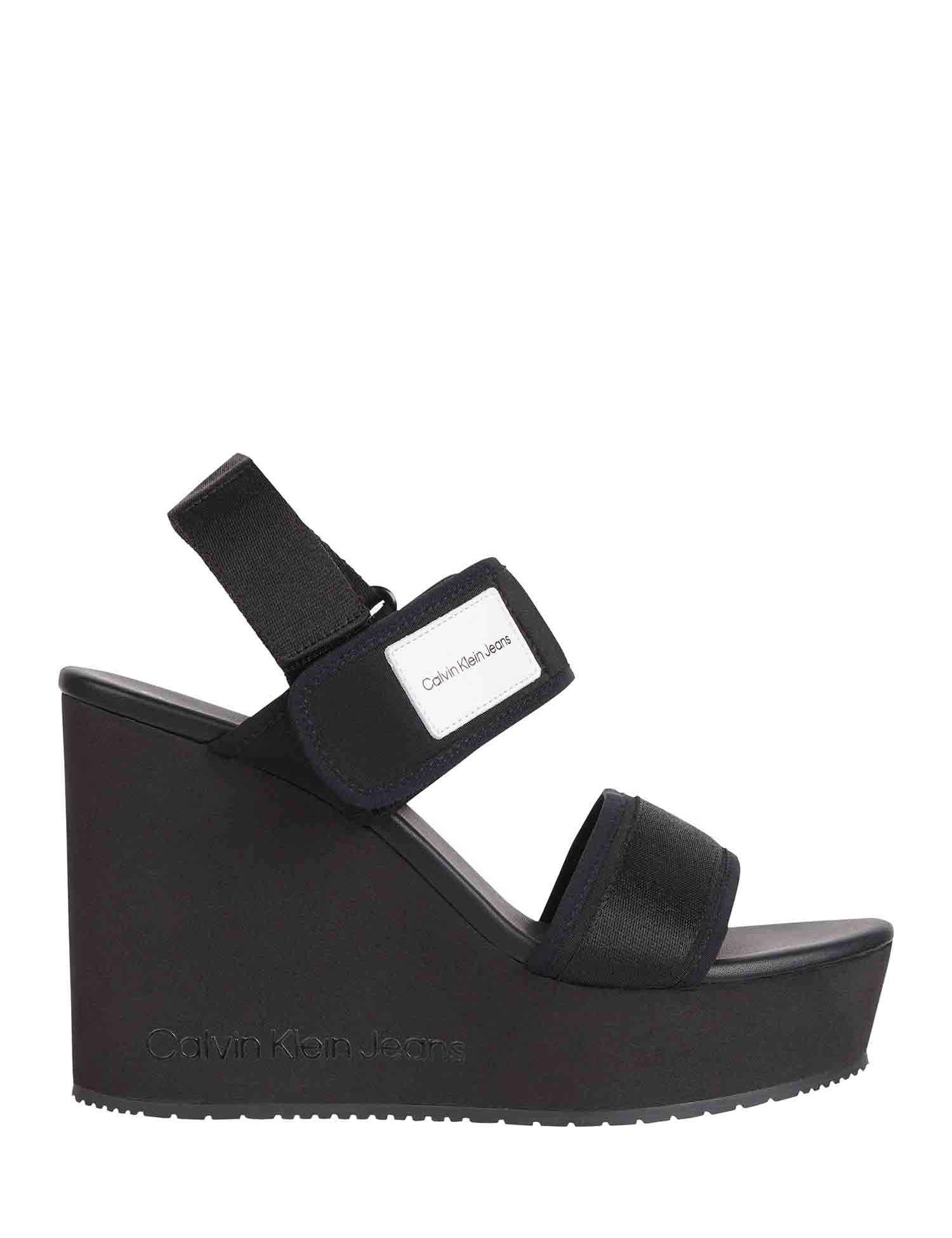 Sandali zeppa Nero Calvin Klein Jeans