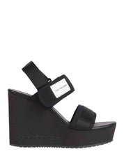 Sandali zeppa Nero Calvin Klein Jeans