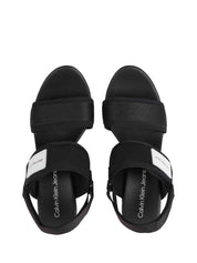 Sandali zeppa Nero Calvin Klein Jeans