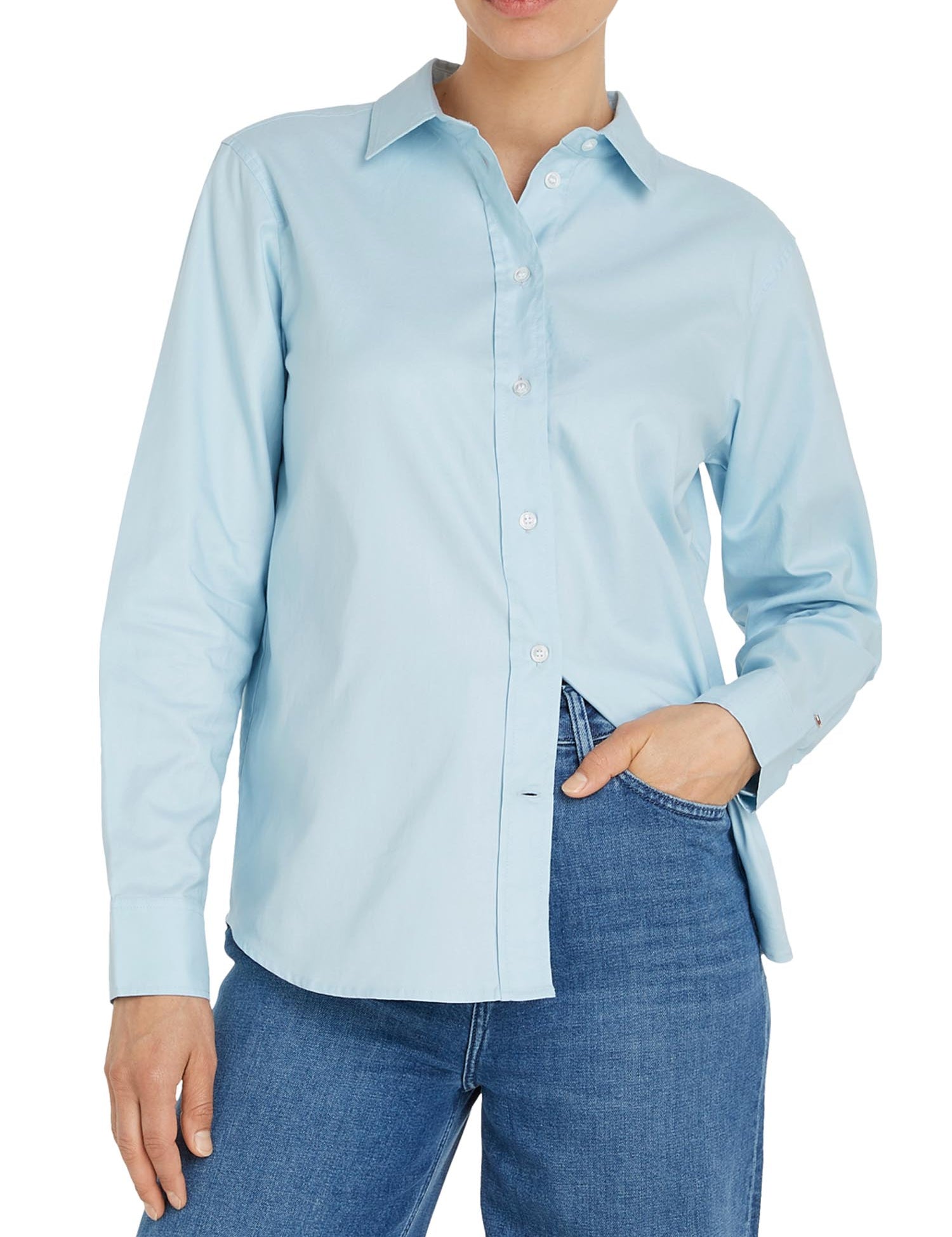 Camicie Celeste Tommy Hilfiger