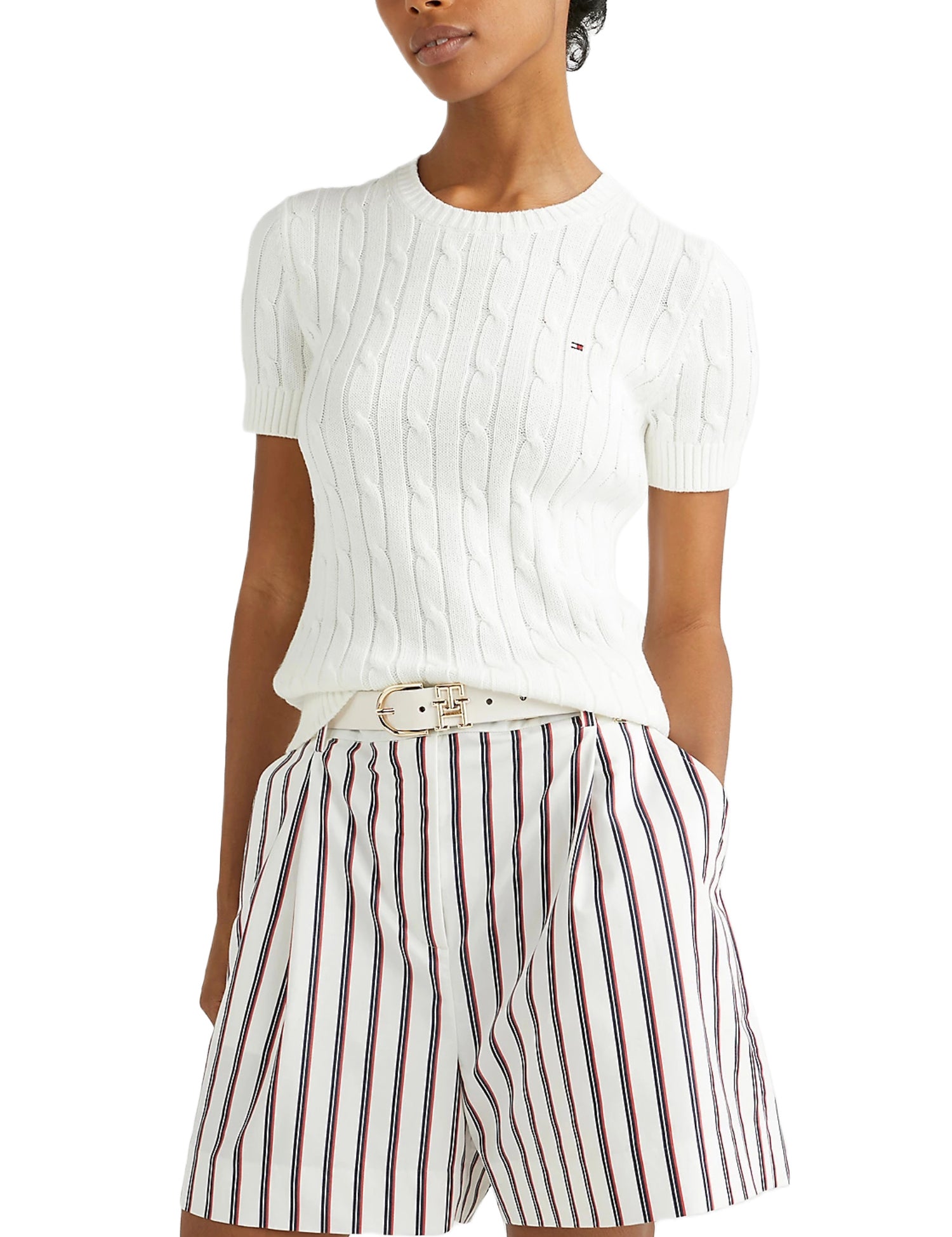 Maglioncini Bianco Tommy Hilfiger