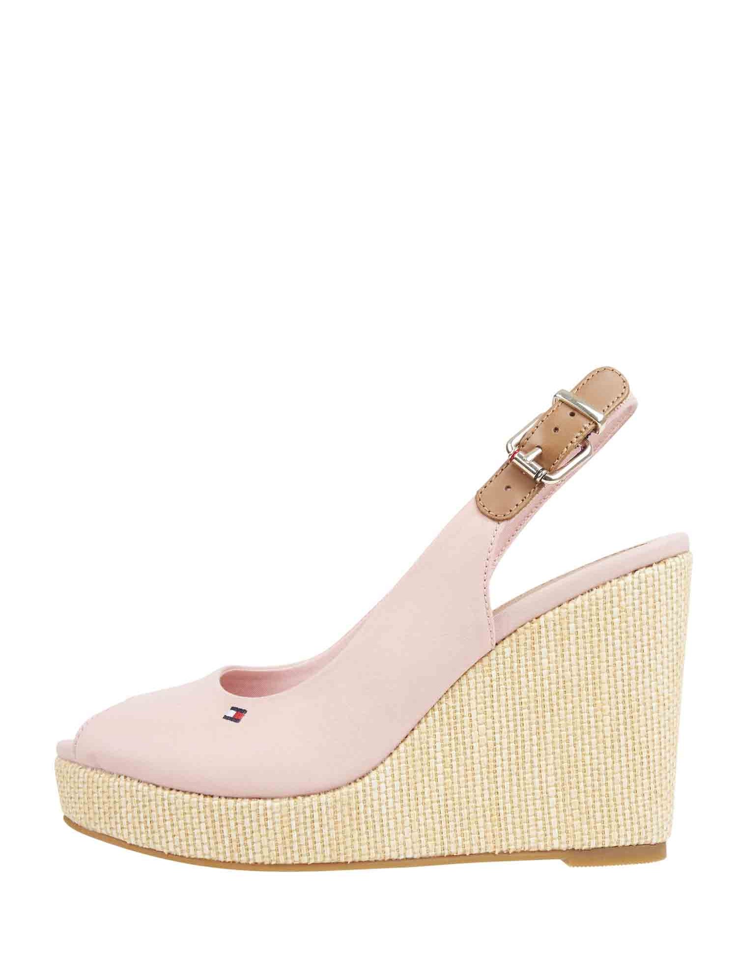 Sandali zeppa Rosa Tommy Hilfiger