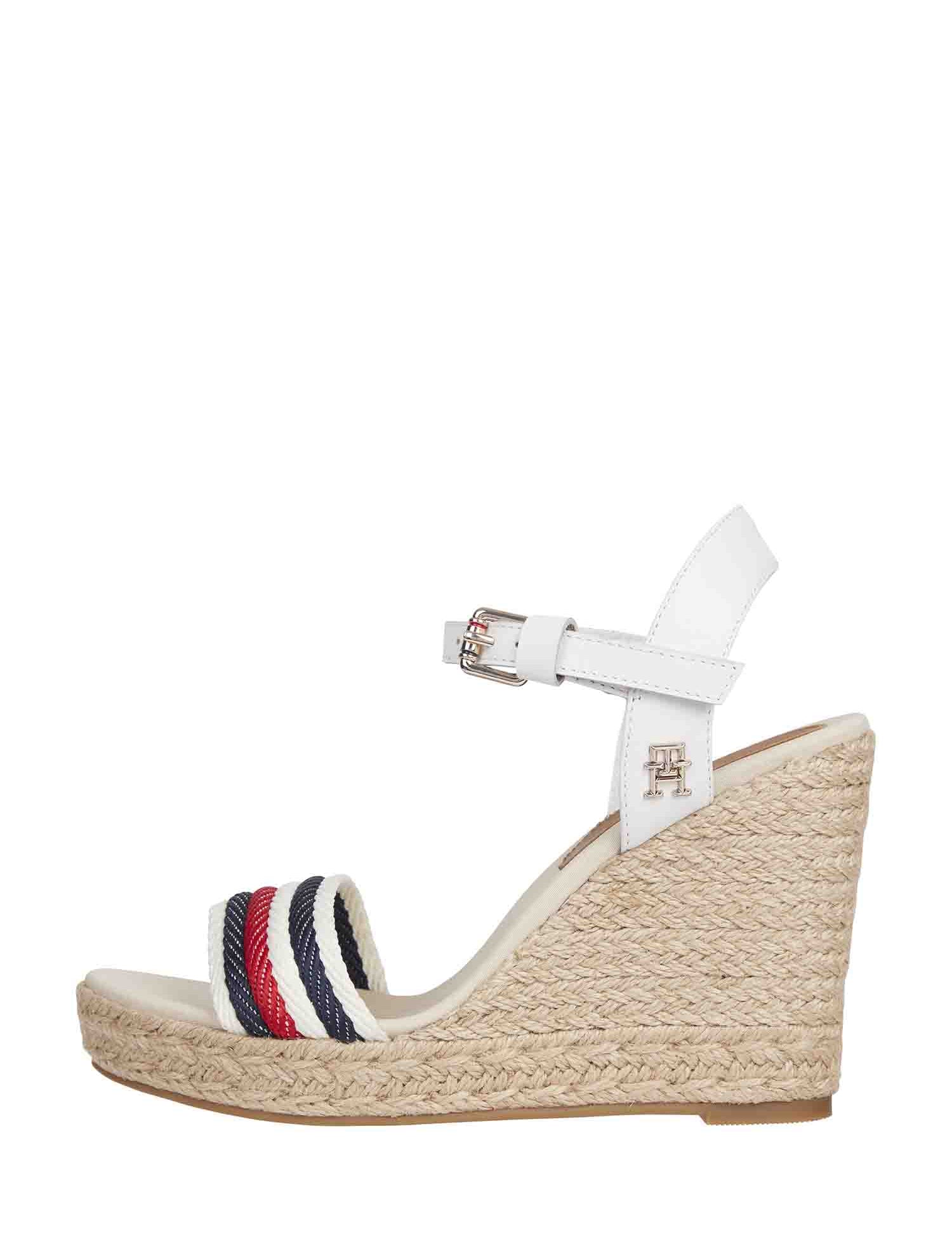 Sandali zeppa Beige Tommy Hilfiger