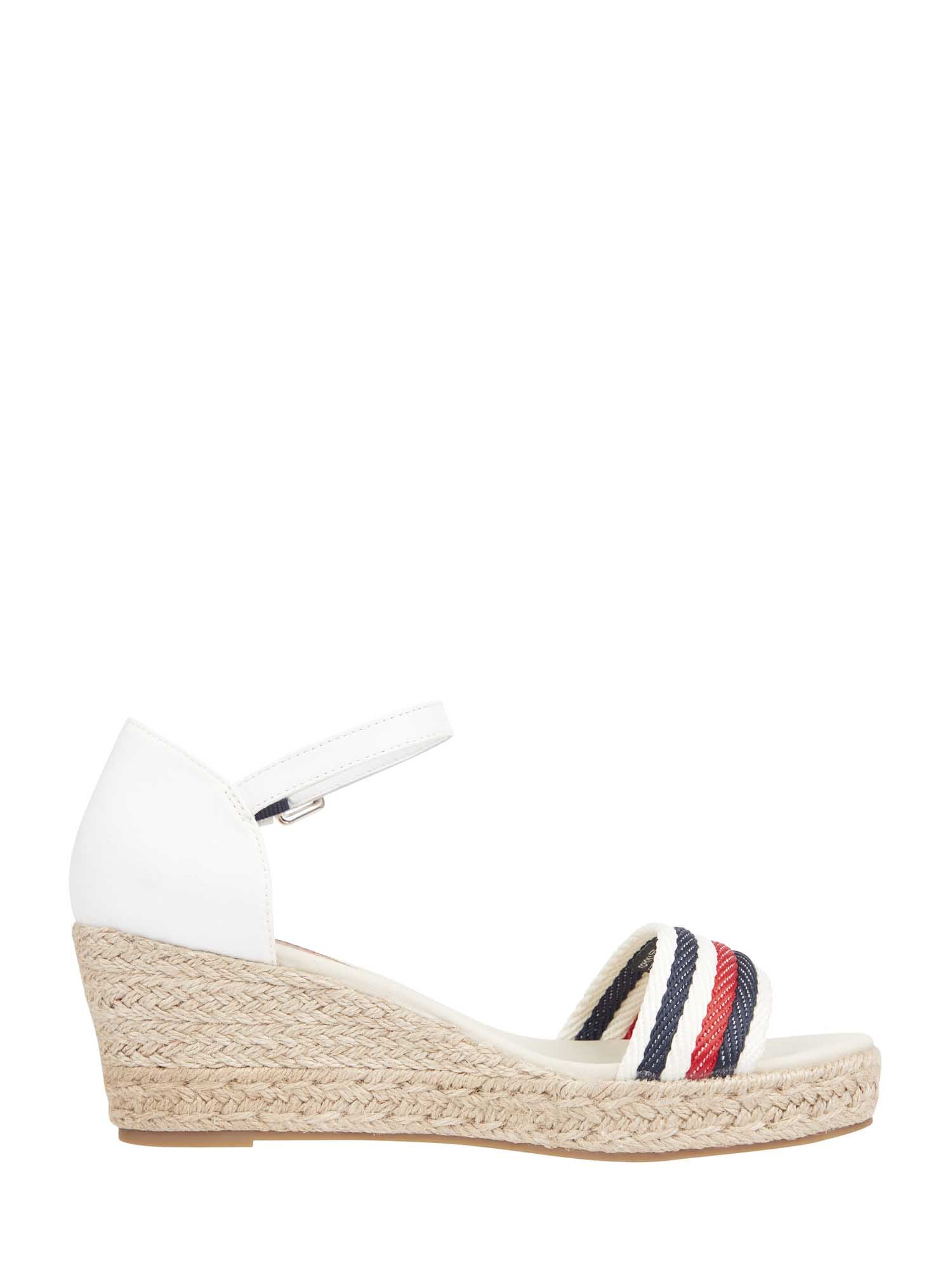 Sandali zeppa Bianco Tommy Hilfiger