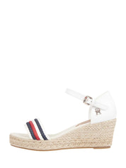Sandali zeppa Bianco Tommy Hilfiger