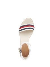 Sandali zeppa Bianco Tommy Hilfiger