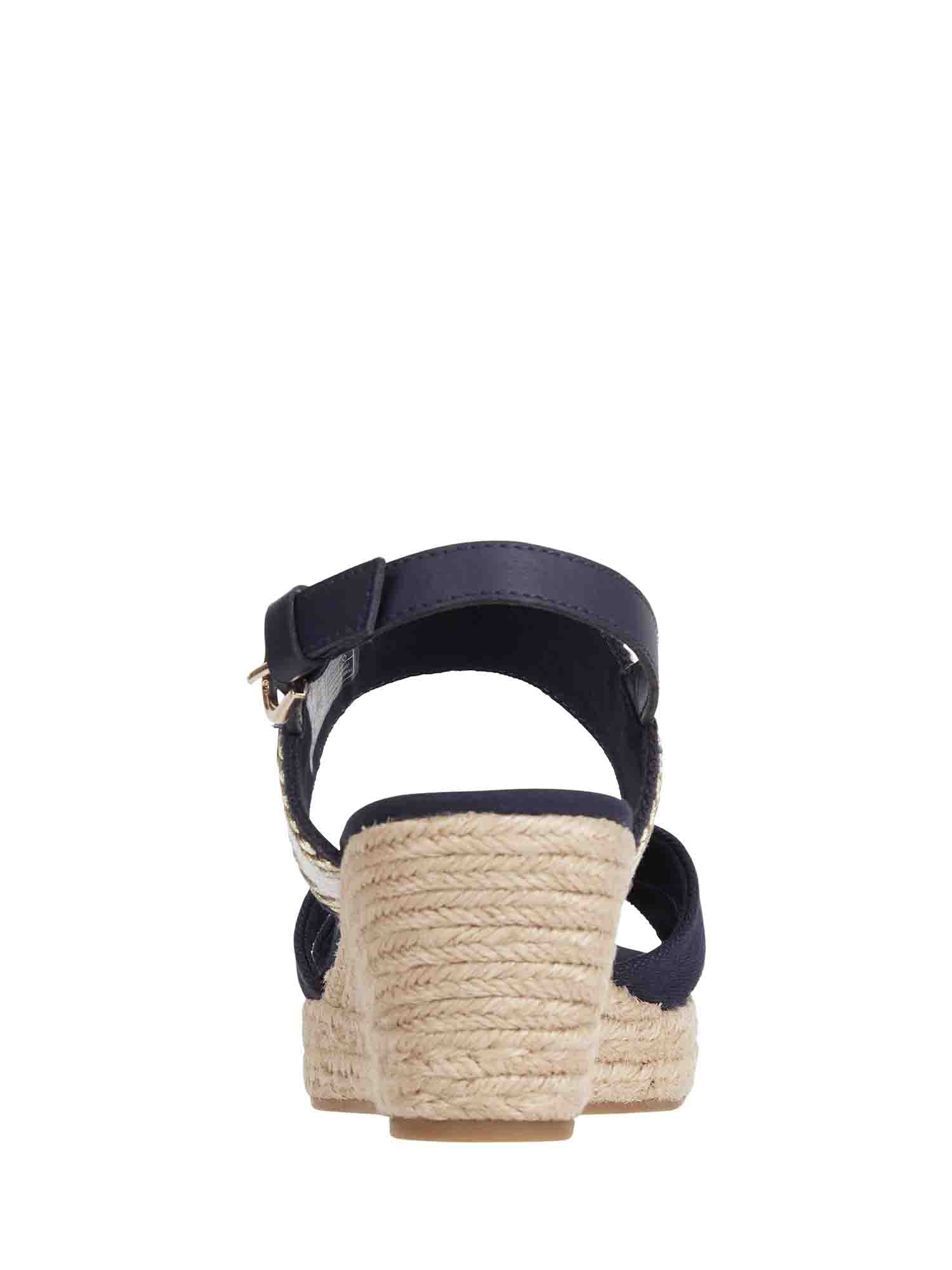 Sandali zeppa Blu Tommy Hilfiger