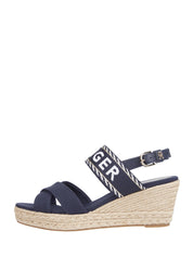 Sandali zeppa Blu Tommy Hilfiger