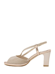 Sandali tacco Rosa Valleverde