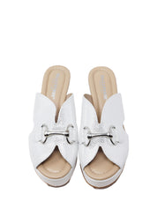 Sandali zeppa Argento Valleverde