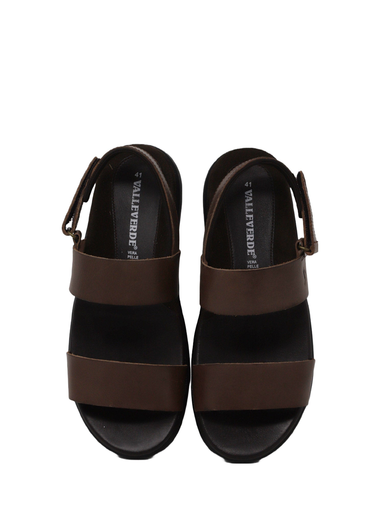 Sandali con strappi Marrone Valleverde