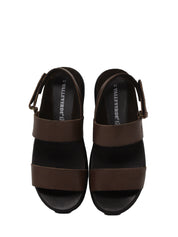 Sandali con strappi Marrone Valleverde