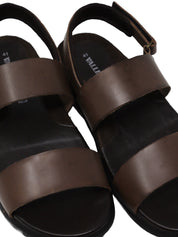 Sandali con strappi Marrone Valleverde