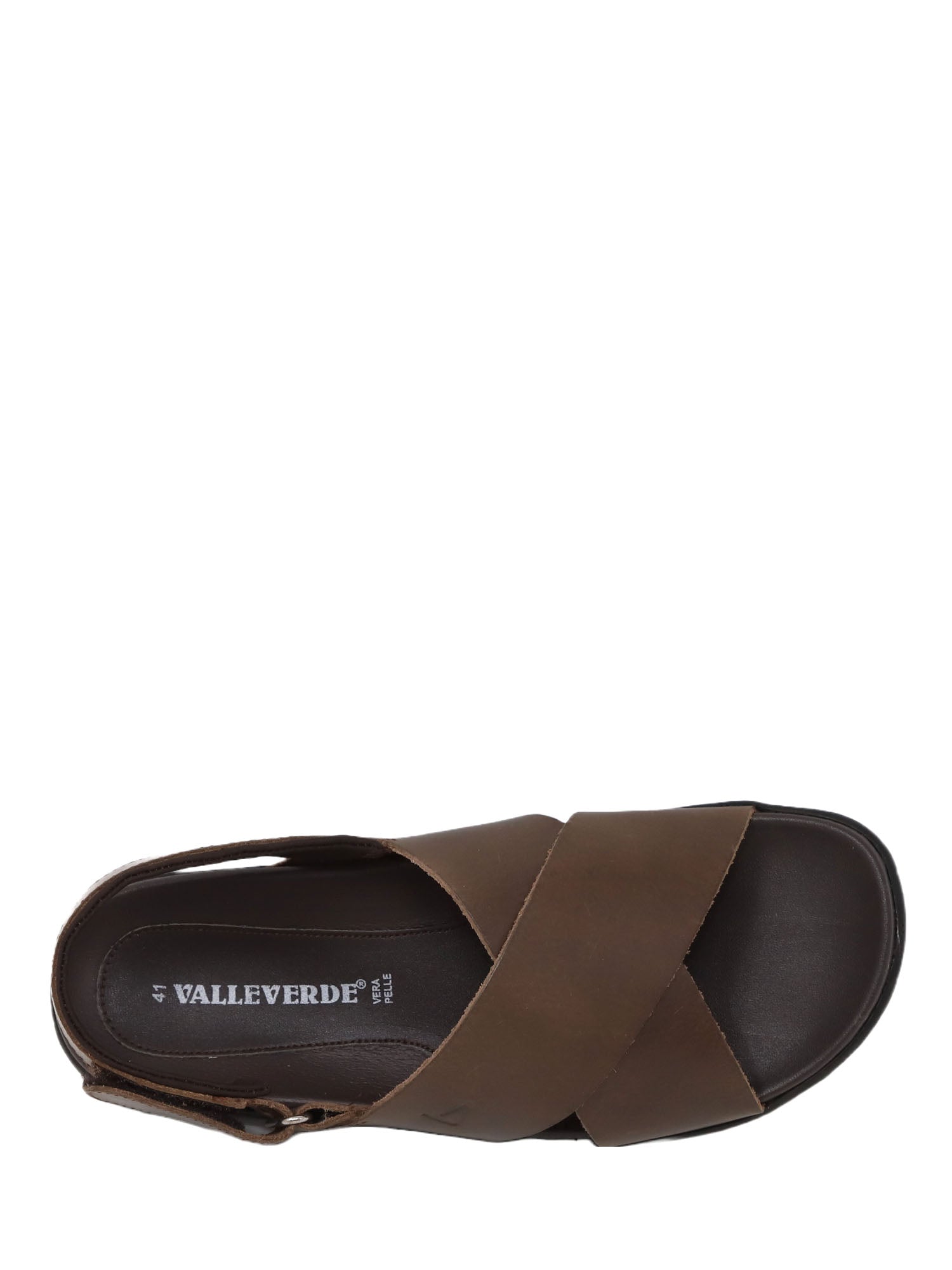 Sandali con strappi Marrone Valleverde
