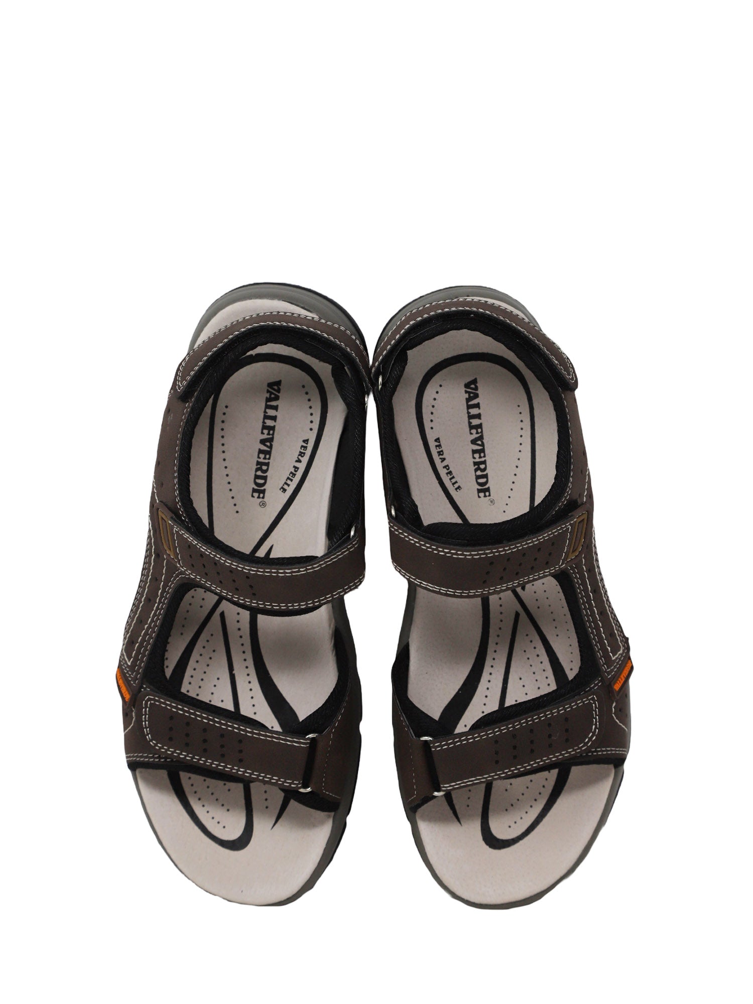 Sandali con strappi Marrone Valleverde