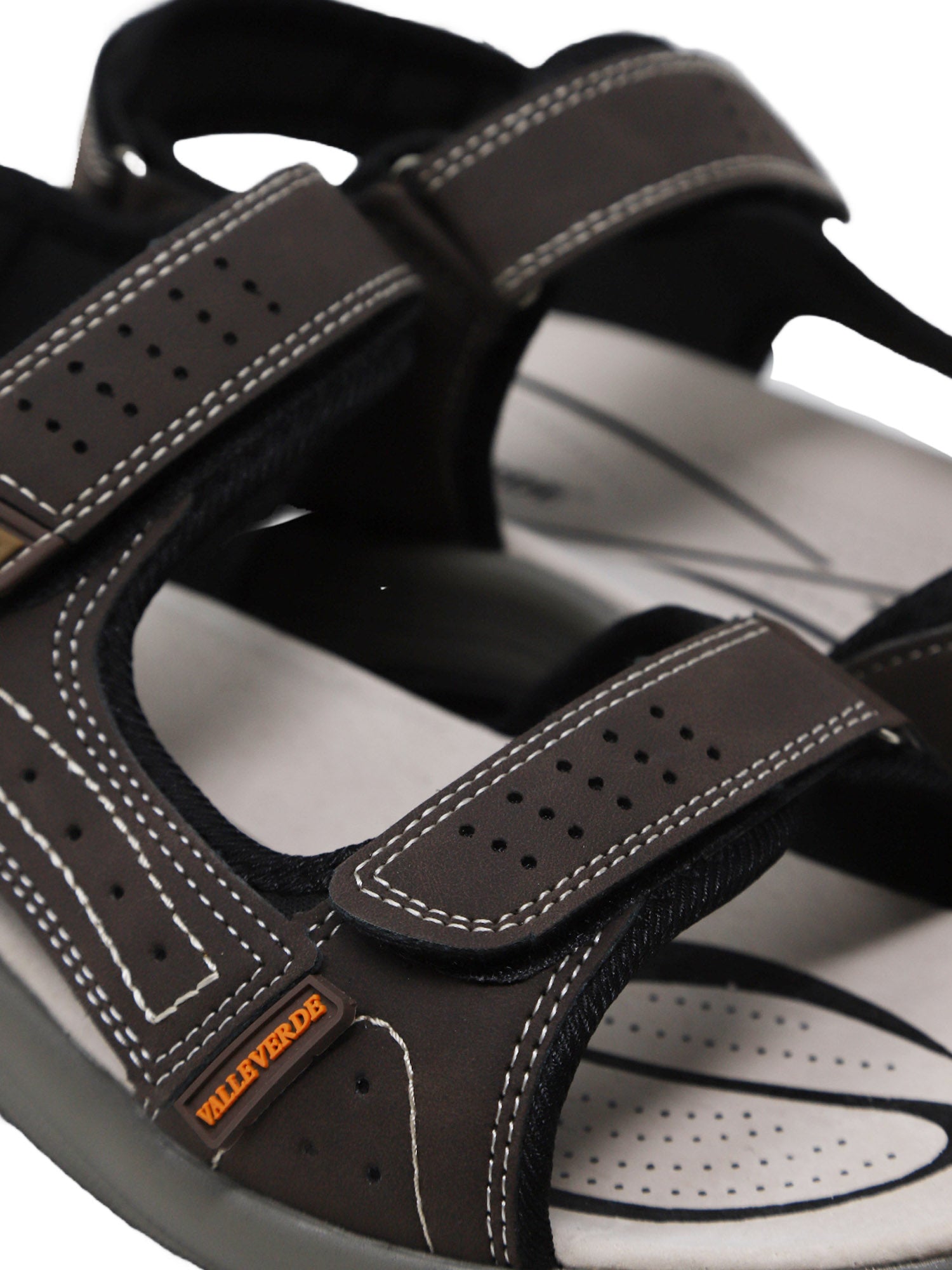 Sandali con strappi Marrone Valleverde