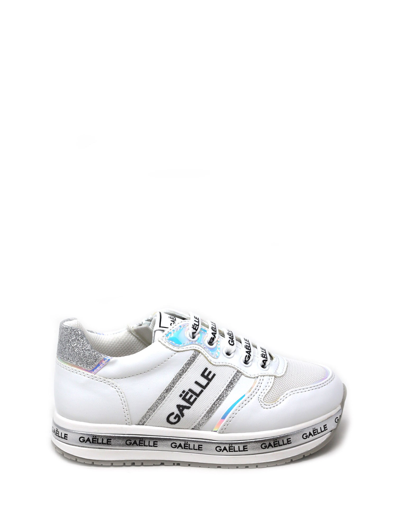 Sneakers Bianco Argento Gaelle