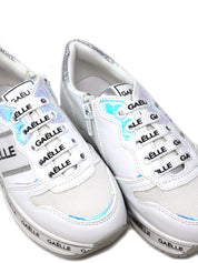 Sneakers Bianco Argento Gaelle