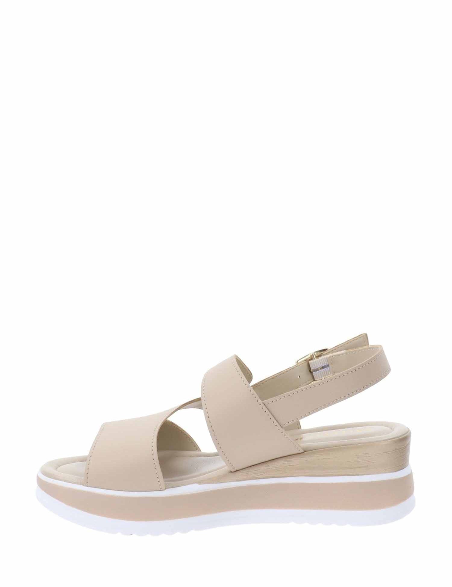 Sandali zeppa Beige Valleverde