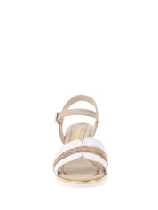 Sandali zeppa Beige Valleverde