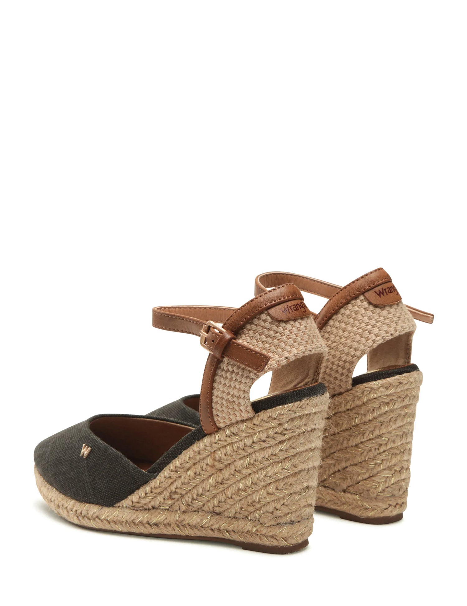 Sandali zeppa Nero Wrangler