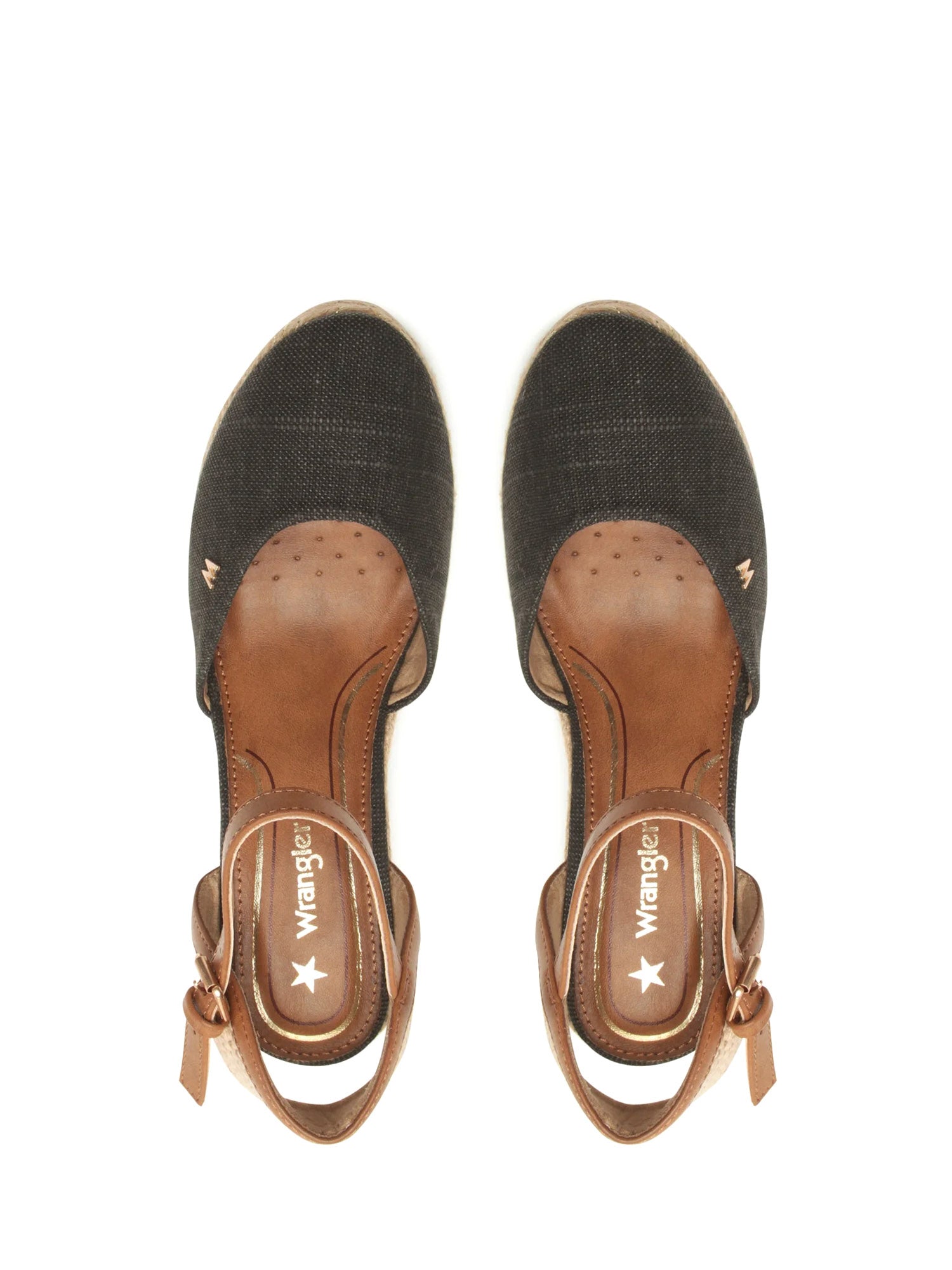 Sandali zeppa Nero Wrangler