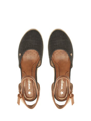 Sandali zeppa Nero Wrangler