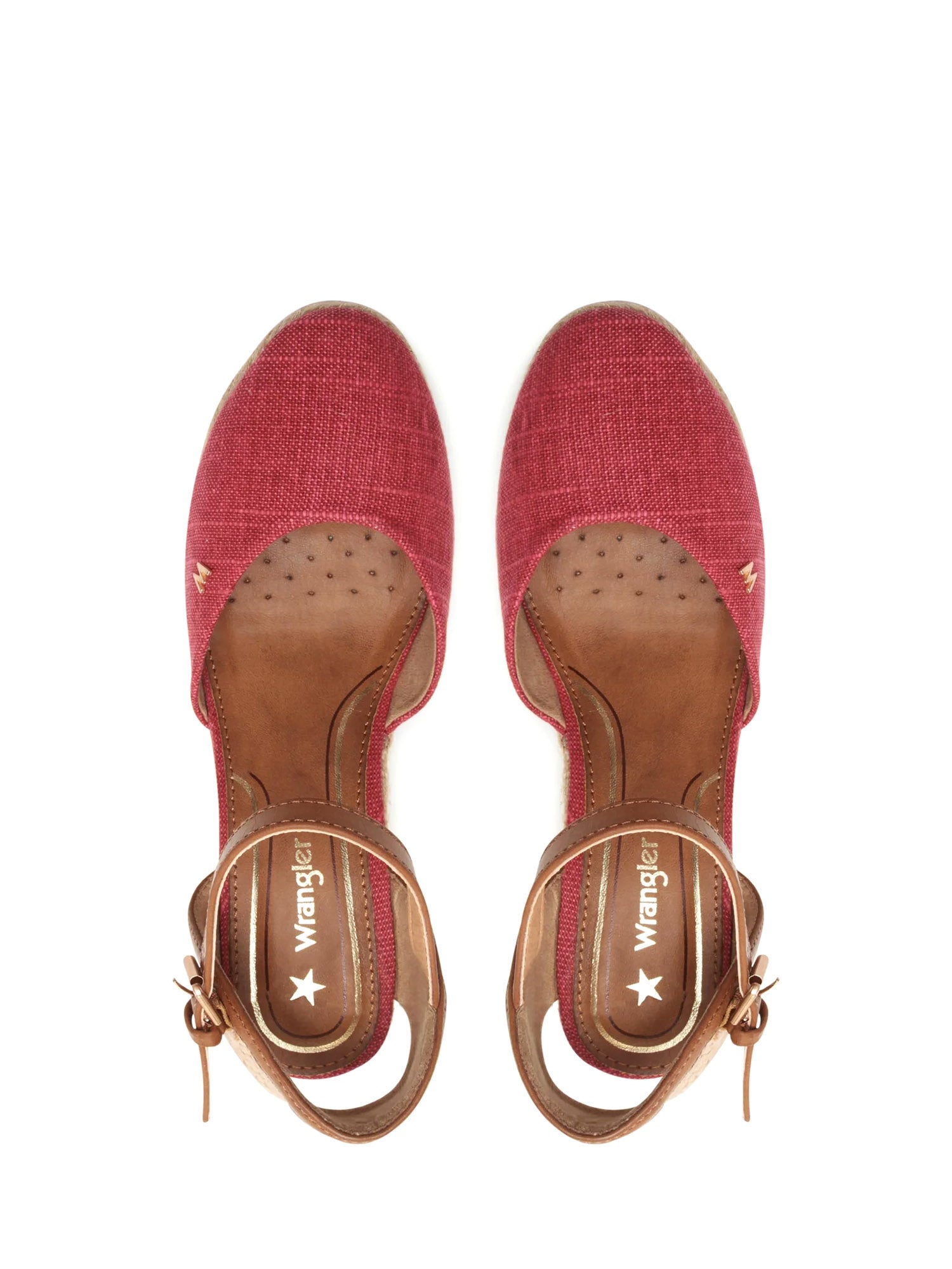 Sandali zeppa Rosso Wrangler