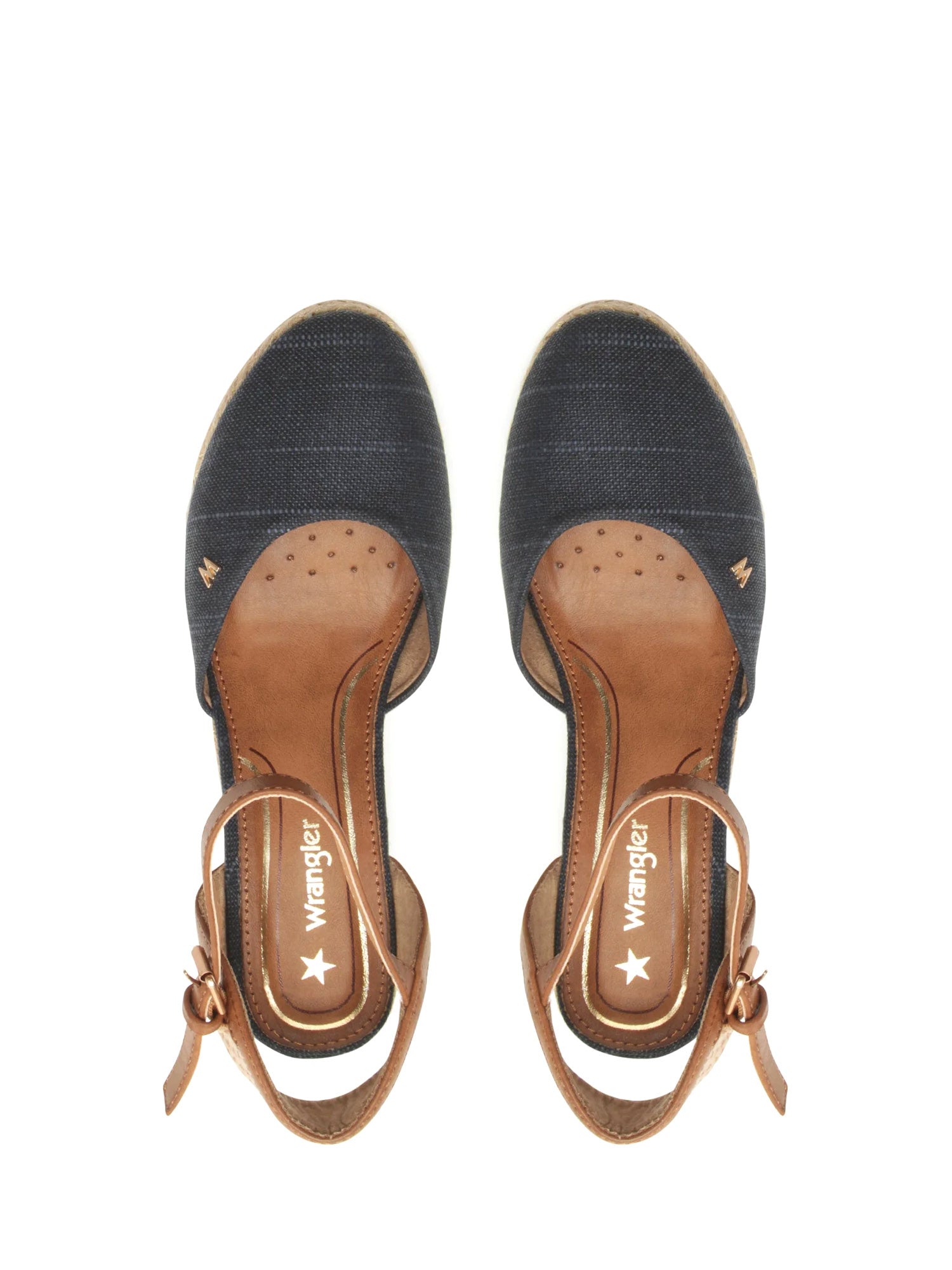 Sandali zeppa Blu Wrangler