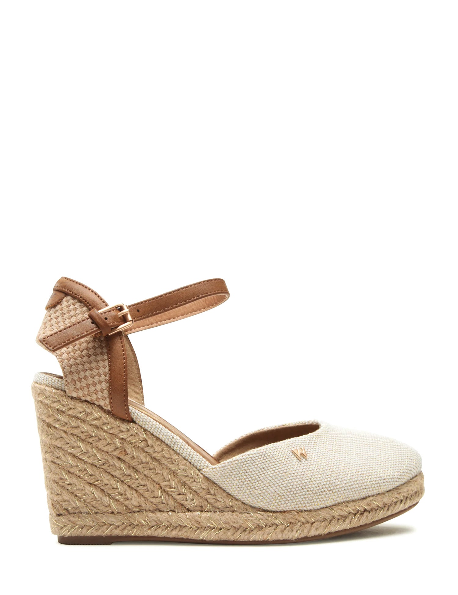 Sandali zeppa Beige Wrangler