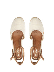 Sandali zeppa Beige Wrangler
