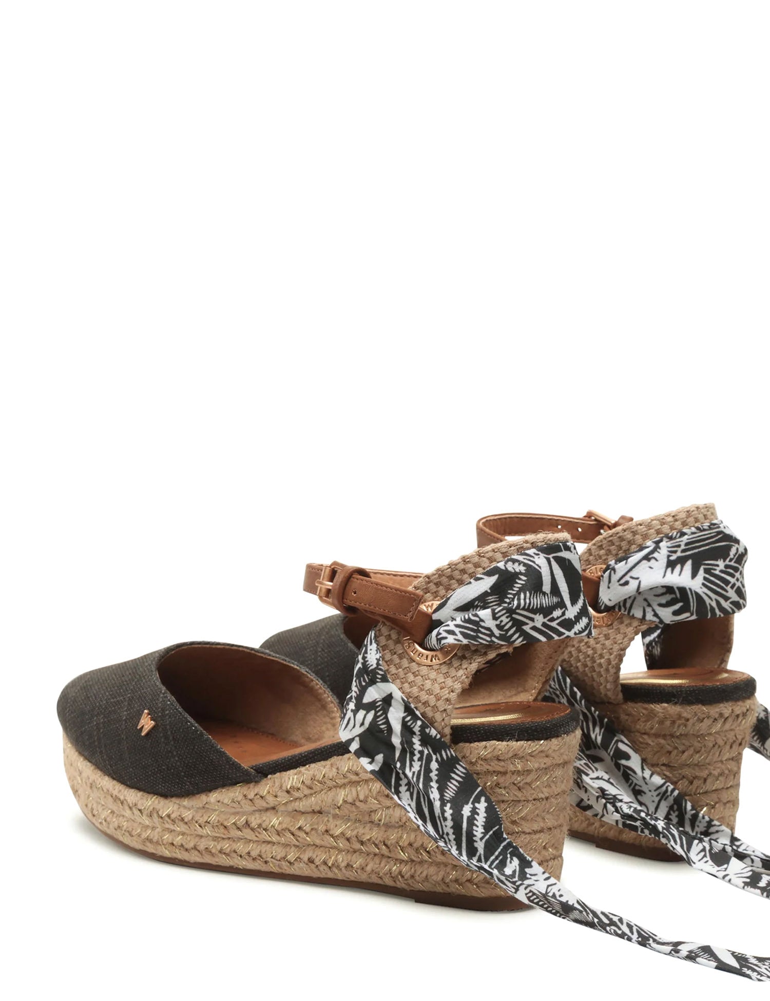 Sandali zeppa Nero Wrangler