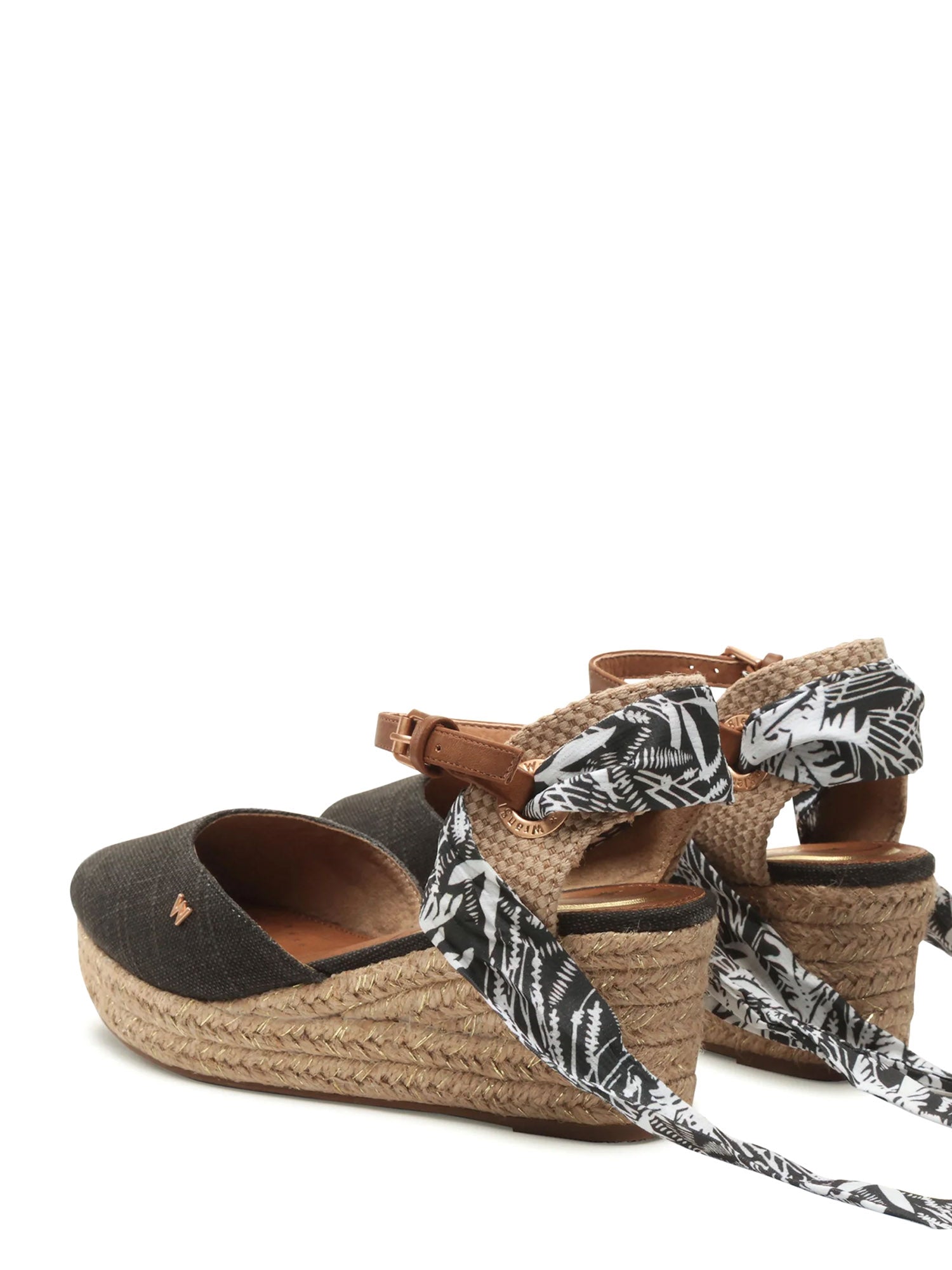 Sandali zeppa Nero Wrangler