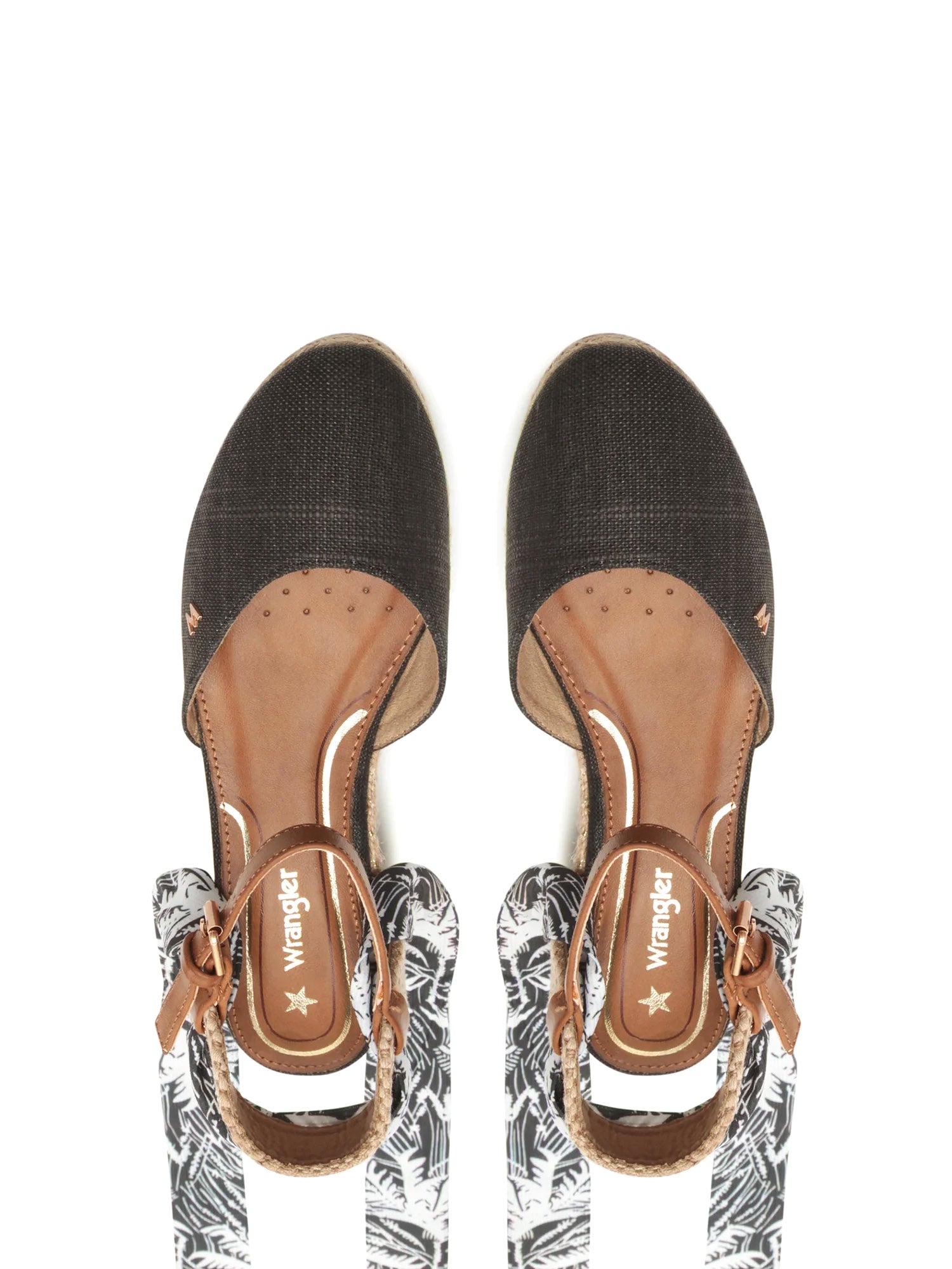 Sandali zeppa Nero Wrangler