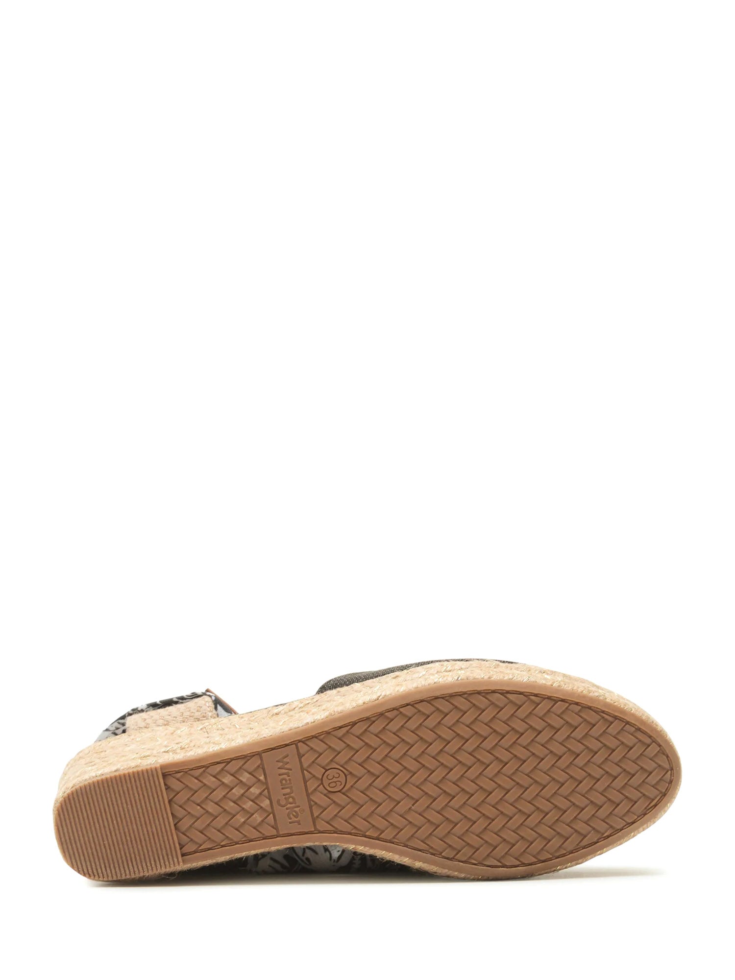 Sandali zeppa Nero Wrangler