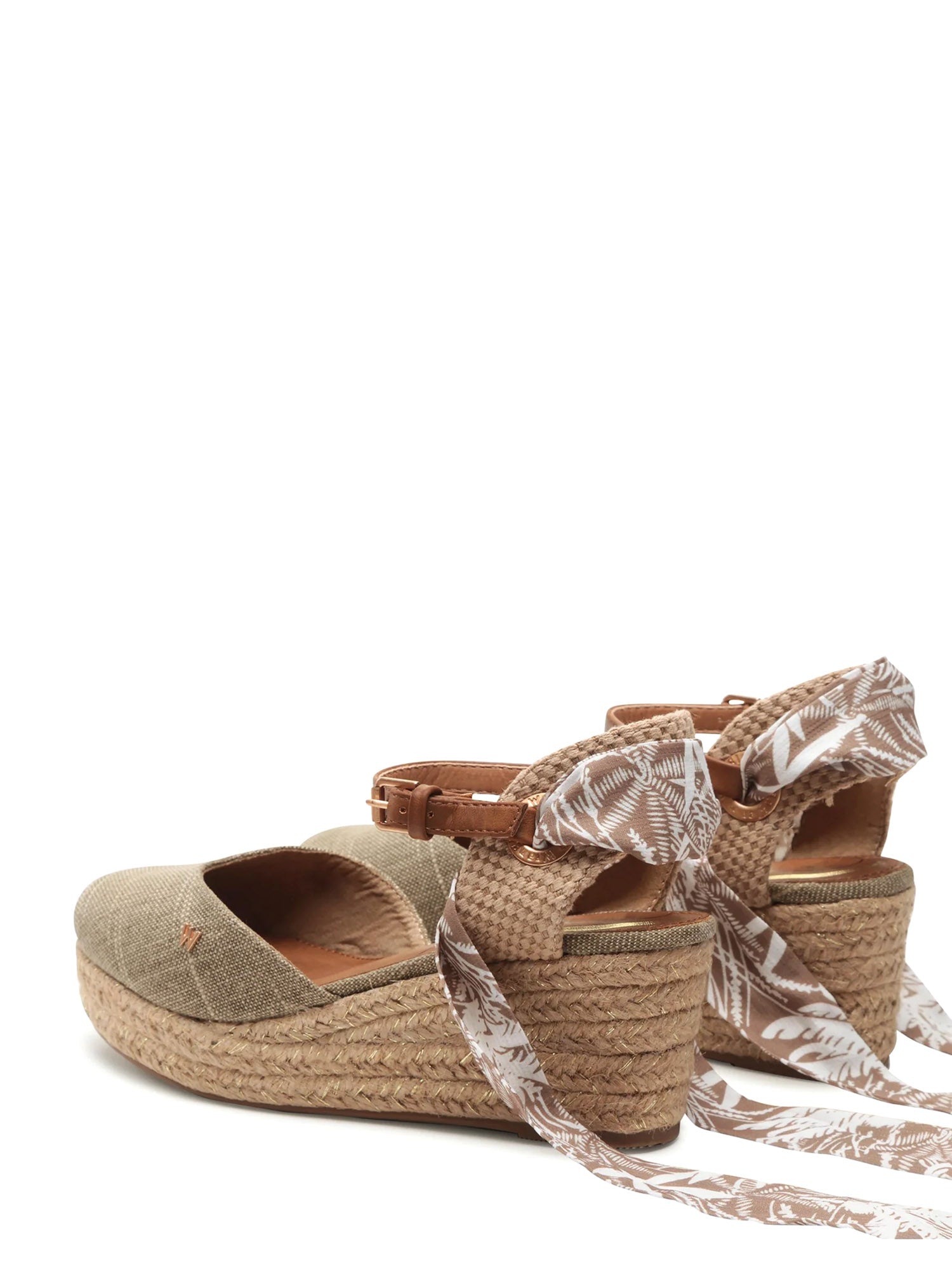 Sandali zeppa Verde Wrangler