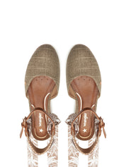 Sandali zeppa Verde Wrangler