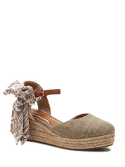 Sandali zeppa Verde Wrangler