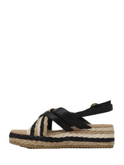 Sandali zeppa Nero Wrangler