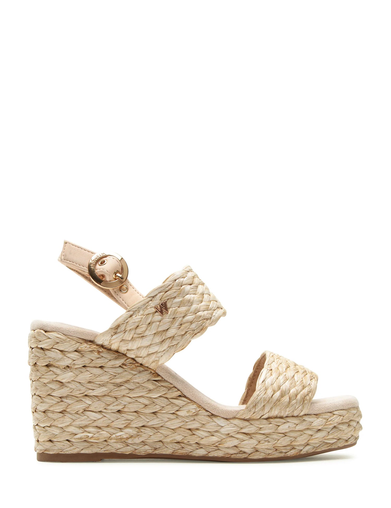 Sandali zeppa Beige Wrangler